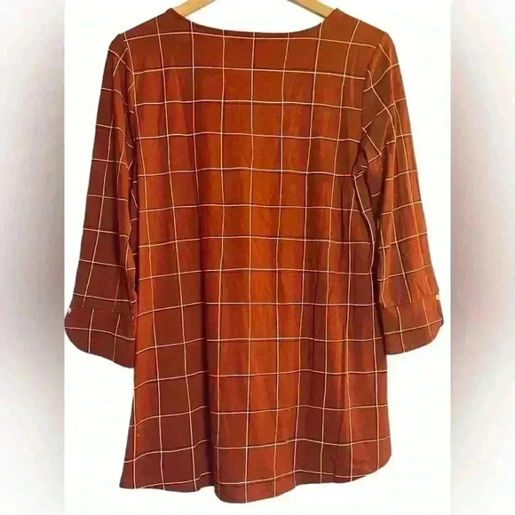 Liz Claiborne Terracotta‎ Lightweight Long Sleeved Fall Top Size Medium - Picture 3 of 8